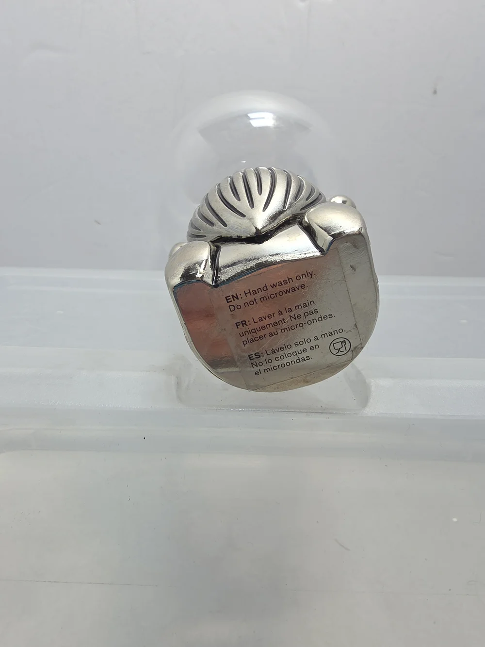 Pottery Barn Gnome Wine Glass 14.5 Oz Zinc Alloy Christmas Holiday Barware